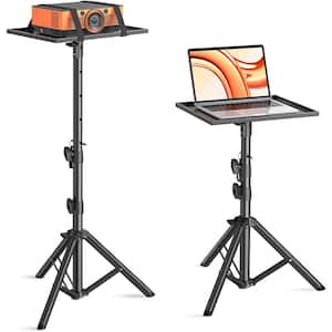 21 in. to 45 in. H Adjustable Projector Tripod Stand, Laptop Tripod Stand with Shelf