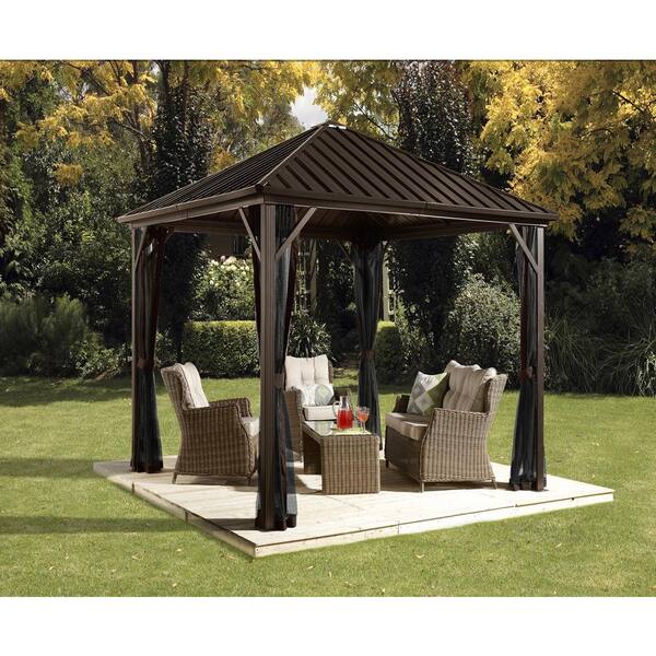 8x8 gazebo with mosquito netting
