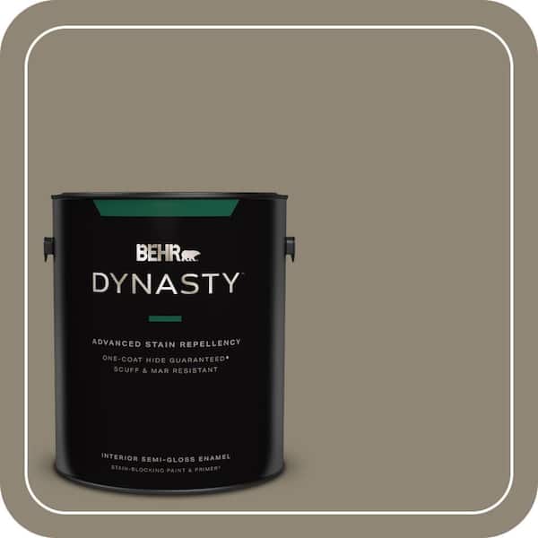 BEHR DYNASTY 1 gal. #ECC-14-2 Great Frontier Semi-Gloss Enamel Interior Stain-Blocking Paint & Primer