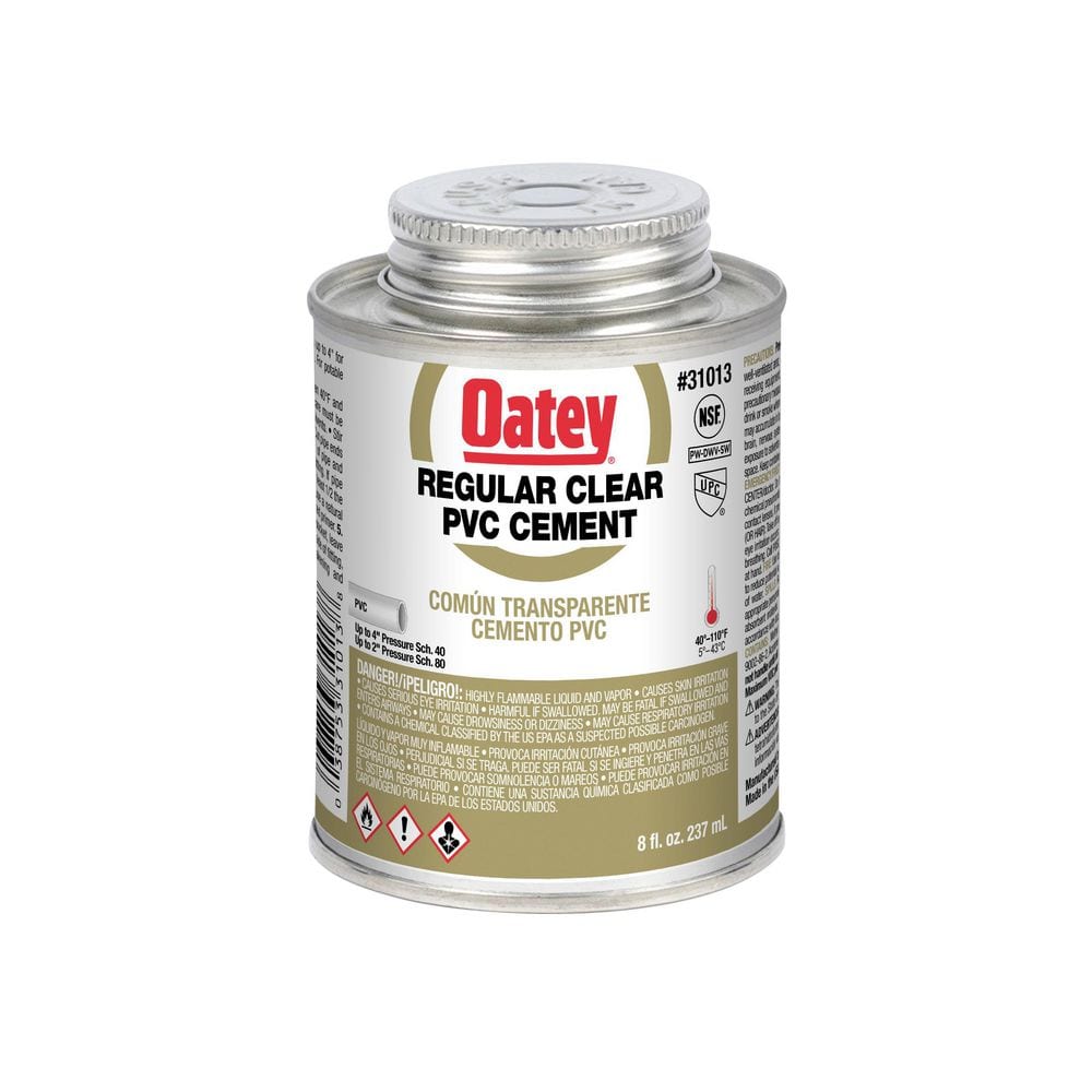 UPC 038753310138 product image for 8 oz. Regular Clear PVC Cement | upcitemdb.com