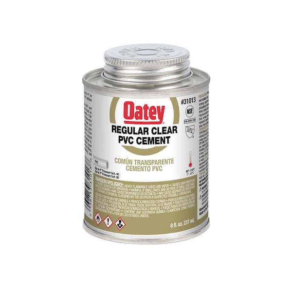 Oatey 8 oz. Regular Clear PVC Cement