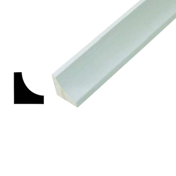 Alexandria Moulding WM 100 11/16 in. x 11/16 in. Primed Pine Finger-Jointed Cove Molding