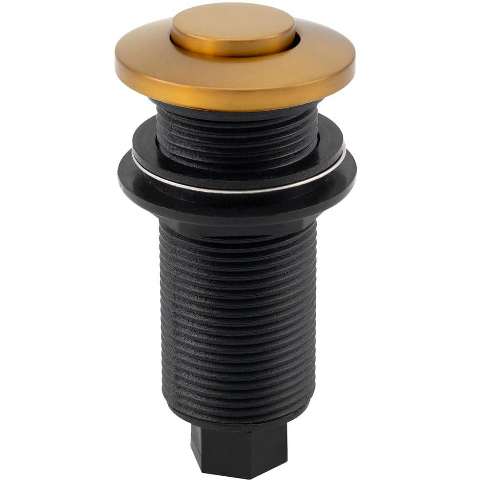 Westbrass Sink Top Waste Disposal Replacement Air Switch Trim Only, Flush Button, Brushed Bronze