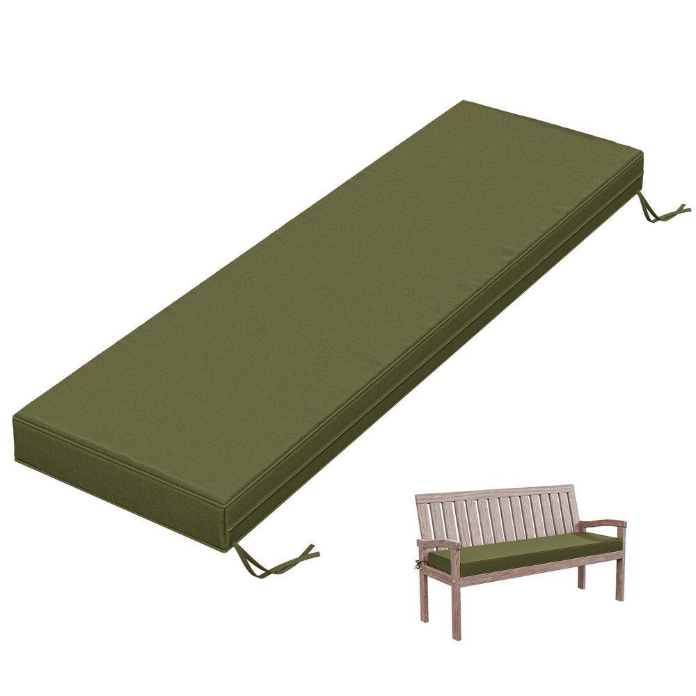 42 in. x 18 in. x 3.5 in. Rectangular Outdoor Porch Swing Bench Cushion Light Green price history on PriceWatchPro