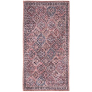 57 Grand Machine Washable doormat Multicolor 2 ft. x 4 ft. Bordered Transitional Kitchen Area Rug
