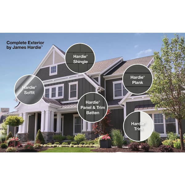 Hardie Trim HZ10 0.75 in. x 9.25 in. x 12 ft. Statement Collection Arctic White Fiber Cement Smooth Trim Board