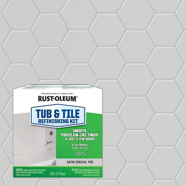 Rust-Oleum Specialty 1 qt. Satin Coastal Fog Tub and Tile Refinishing Kit (Case of 4)