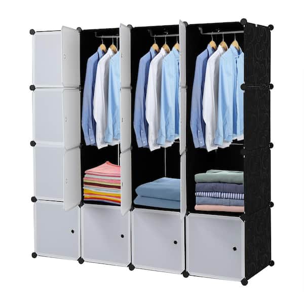 Plastic Folding Wardrobe Storage Storage Organizer Portable