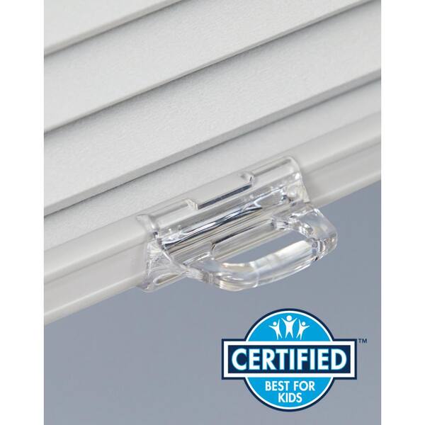 DEZ FURNISHINGS Cordless Top Down Bottom Up Cellular Shade - Light Filtering, 1.5" Honeycomb, 22" W X 72" H, White