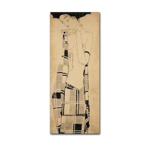 20 in. x 47 in. Girl Standing by Egon Schiele Hidden Frame