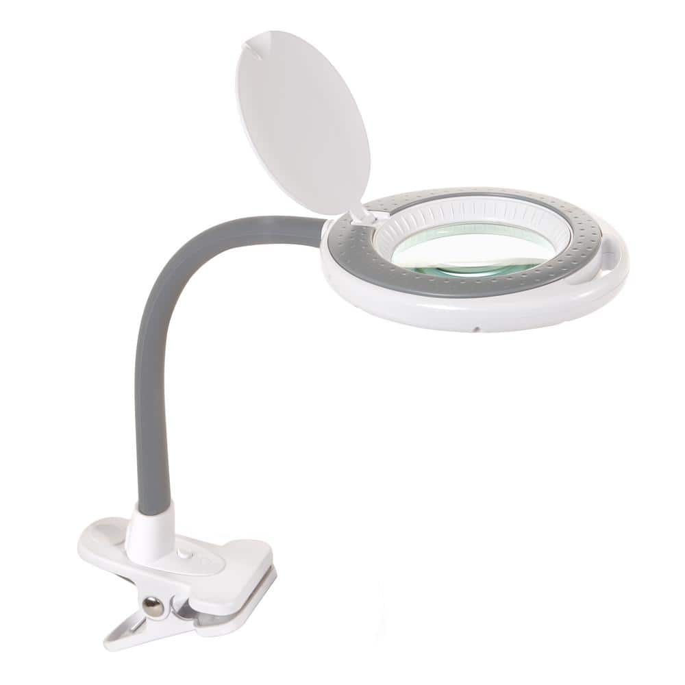 Carson 2X LED Lighted Flexible Gooseneck Stand Magnifier