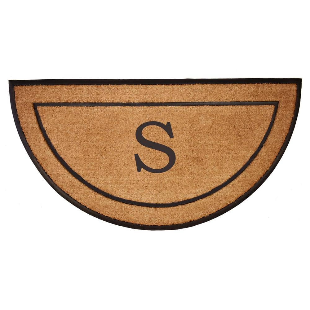 Calloway Mills The General HalfCircle Door Mat, 36" x 72", Letter S