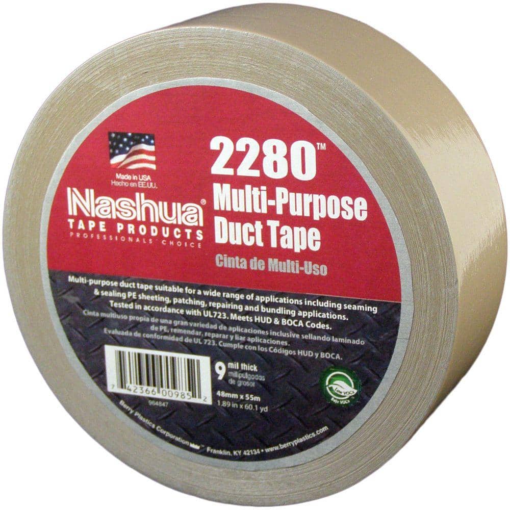 1.89 in. x 60.1 yds. 2280 Multi-Purpose Tan Duct Tape price history on PriceWatchPro