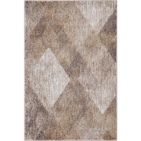 Concord Global Trading Genoa Natural 3 ft. x 4 ft. Geometric Area Rug