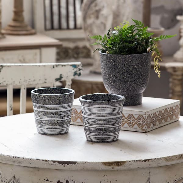 Modern Stone Texture 5 in. 6 in. Marble Gray Polystone