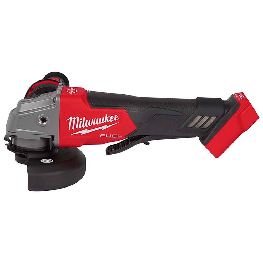 Milwaukee M18 FUEL 18-Volt Lithium-Ion Brushless Cordless 4-1/2 in./5 in. Grinder with Paddle Switch with Wheel