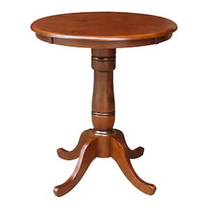 Espresso Solid Wood Counter-Height Table