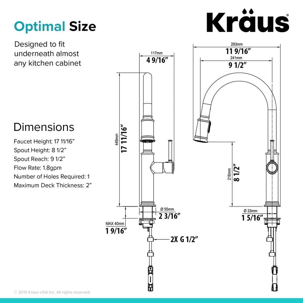 Stainless Steel Single Handle Pull Down Kitchen Faucet