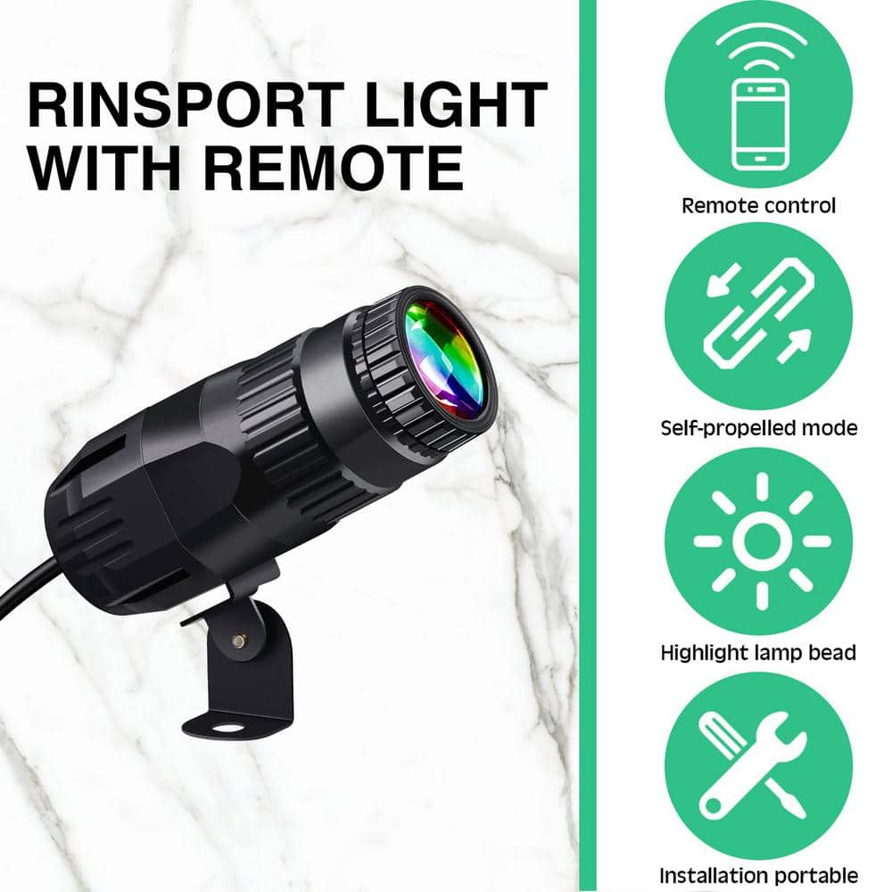 Czgor 15W RGBW LED Pinspot Light 3-Pack with Remote
