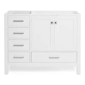 Cambridge 42 in. W x 21.5 in. D x 34.5 in. H Freestanding Bath Vanity Cabinet Only in White