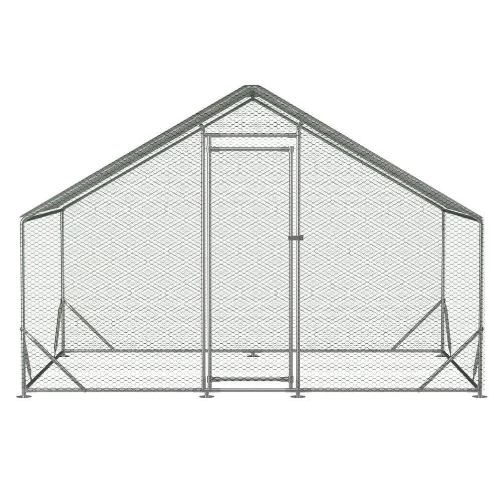 79 in. H x 120 in. W x 79 in. D Large Metal Chicken Coop Poultry Cage with Waterproof and Anti-Ultraviolet Cover price history on PriceWatchPro
