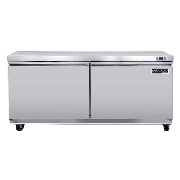 V-Series 2-Door Undercounter Freezer, 60 Watt, 18.5 cu. ft. in Stainless Steel