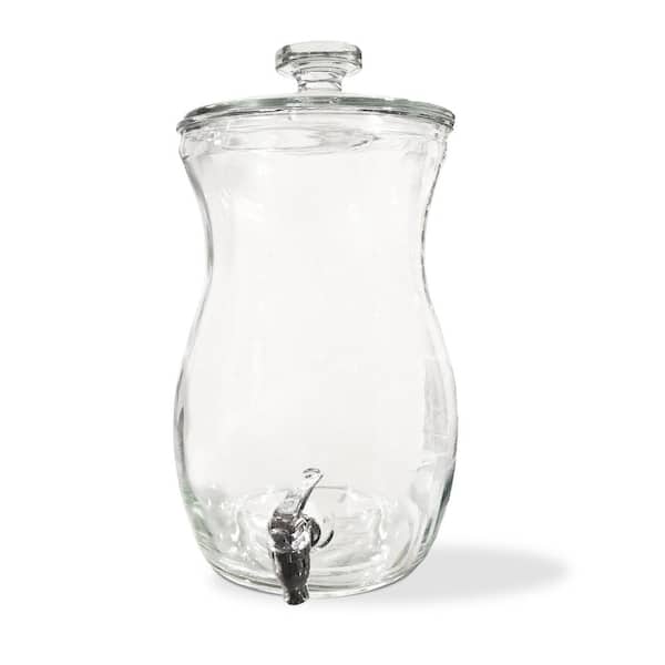 Style Setter Magnolia Grove 2.7 Gal, Clear, Cold Beverage Glass Dispenser  for Cold Drinks, with Leak Proof Acrylic Spigot 410416-RB - The Home Depot