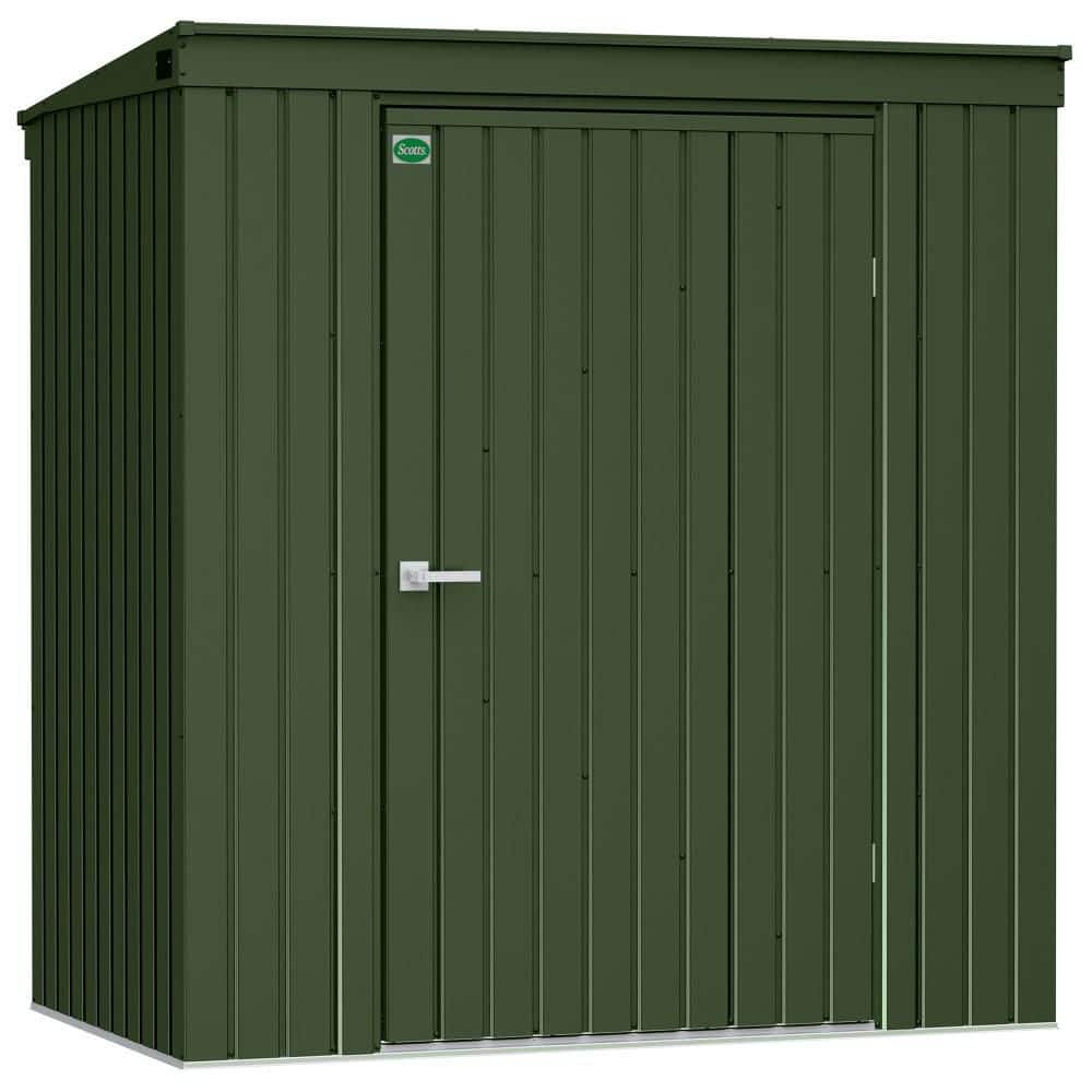 Scotts Garden Storage Shed 4 ft. W x 6 ft. D x 6 ft. H Metal Shed