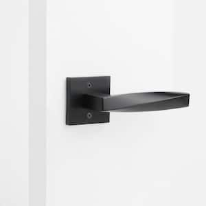 Convex Matte Black Double Dummy Modern Door Lever