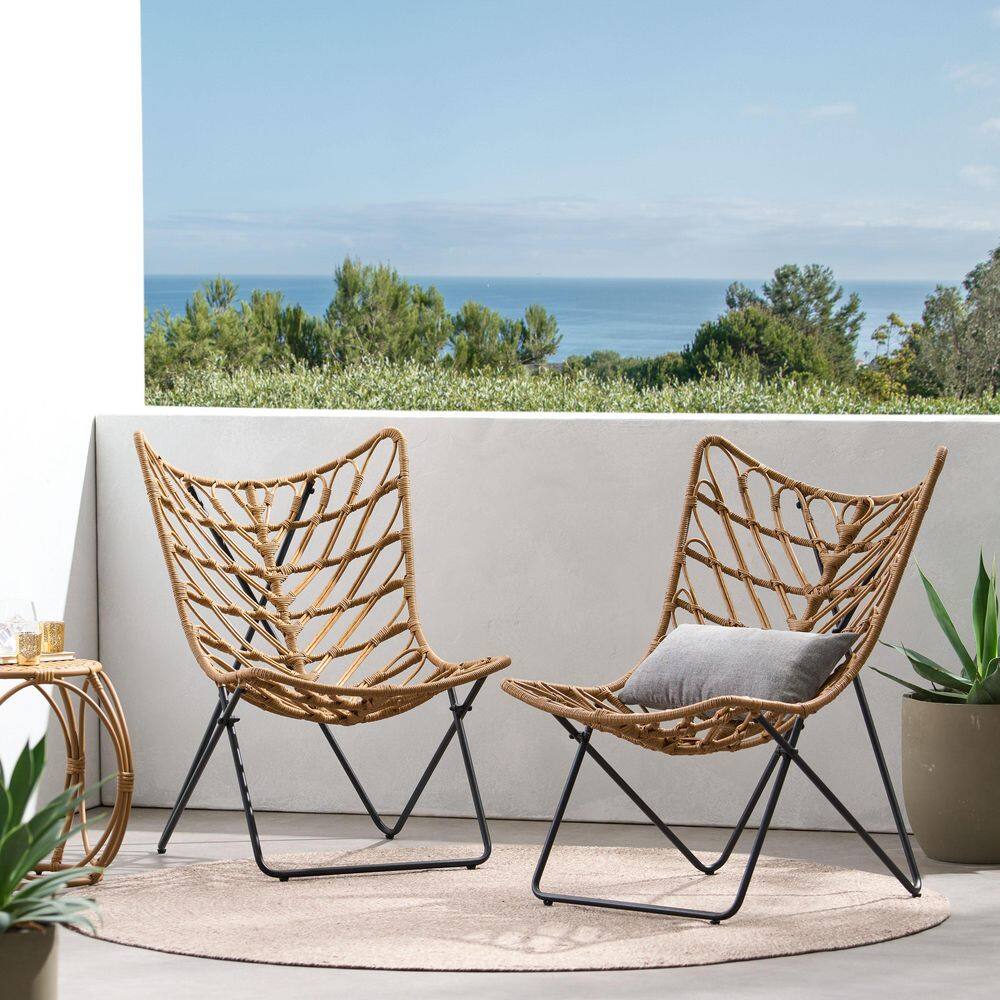 Light Brown Rocking Chair Bryson Light Brown Teak and Wicker Outdoor Rocking Chair with Modern ...