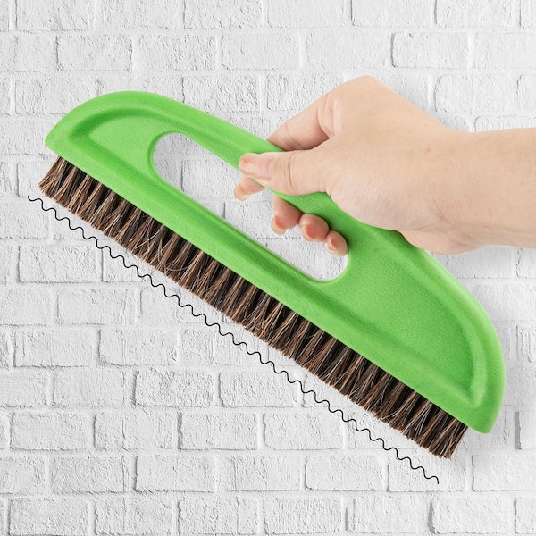 10.4-in. Wallpaper Smoothing Brush Tool for Applying Peel and Stick Vinyl and Wallpaper, Green