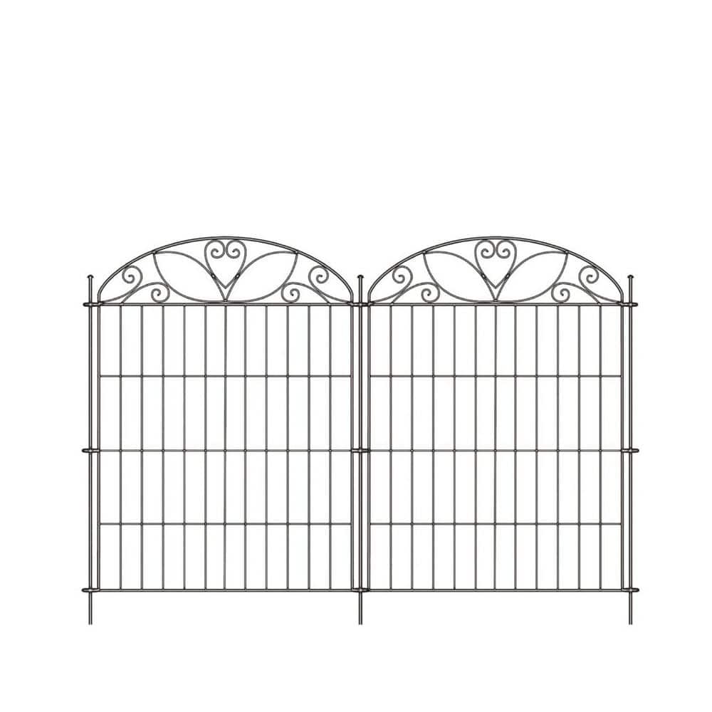 10-Panels Metal Decorative Garden Fence 32 in. (H) x 23.6 ft. (L) Rustproof Animal Barrier Fencing for Dog price history on PriceWatchPro
