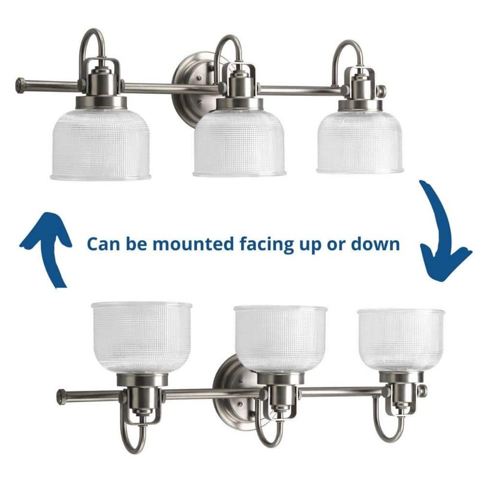 Archie Antique Nickel 3-Light 26.25" Bath & Vanity Fixture