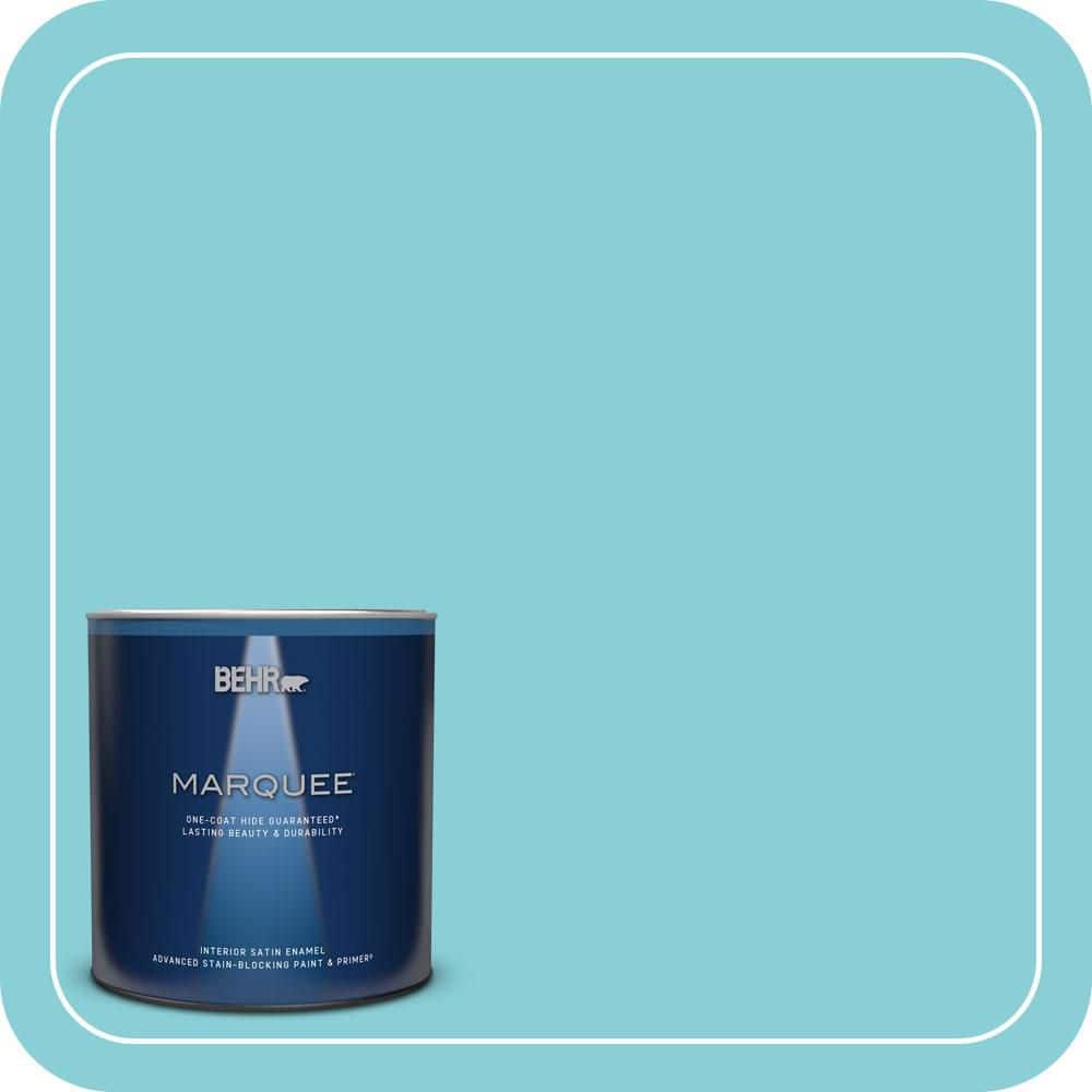 1 qt. Home Decorators Collection #HDC-MD-14 Sky Watch One-Coat Hide Satin Enamel Interior Paint & Primer price history on PriceWatchPro