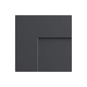 Newport Deep Onyx Plywood Shaker Assembled Kitchen Cabinet Door Sample 7.5 in W x 0.75 in D x 7.5 in H