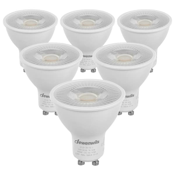 50-Watt Equivalent GU10 Dimmable Track Light LED Light Bulb, 3000K Warm White (6-Pack)