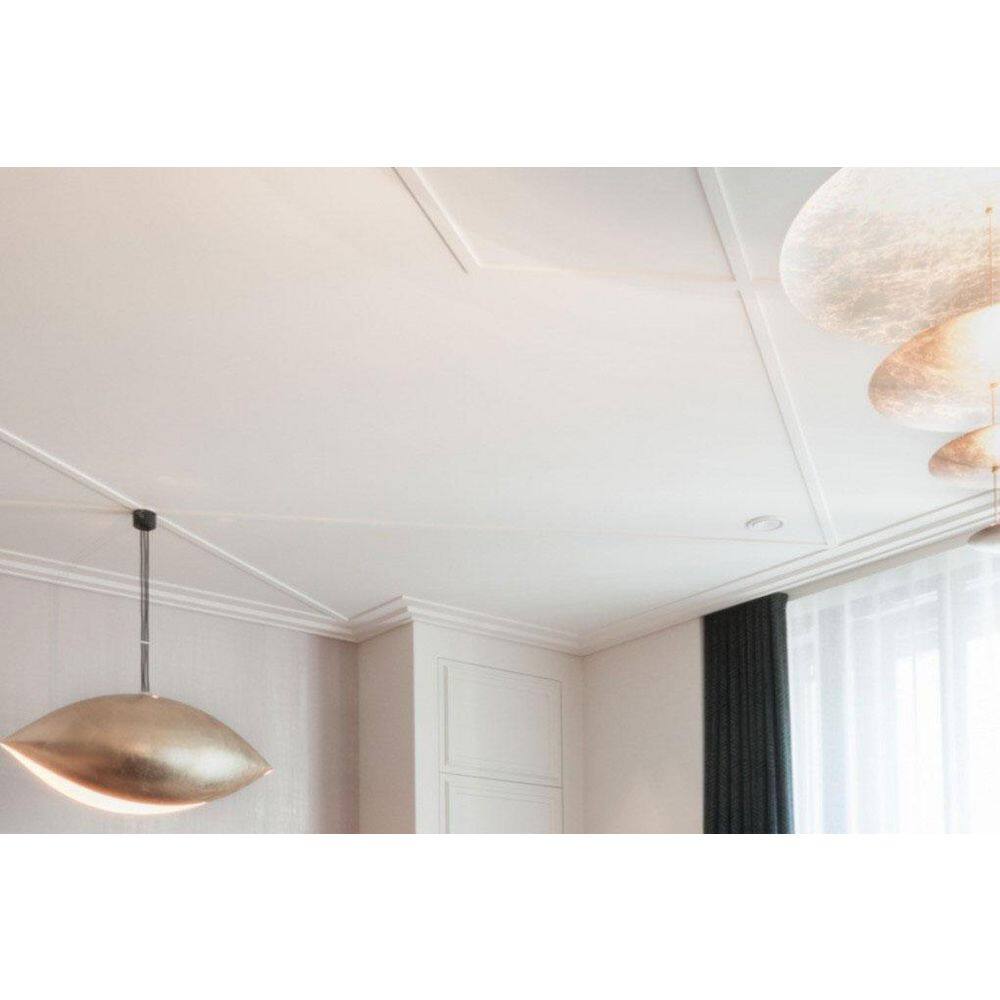 White High Impact Polystyrene Baseboard Moulding 1-5/8in H x 78-3/4in L