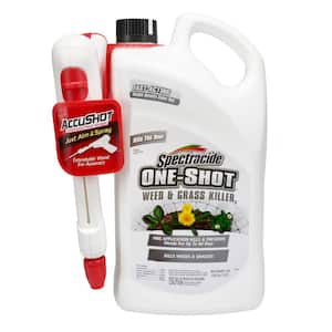One Shot Weed and Grass Killer 1 Gal. With AccuShot and Extendable Continuous Sprayer Kills the Root
