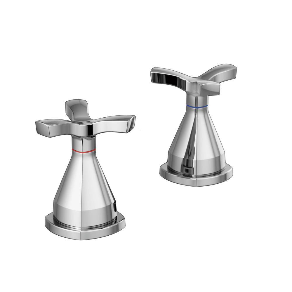 Sleek Modern Chrome 8" Widespread Wall-Mounted Faucet