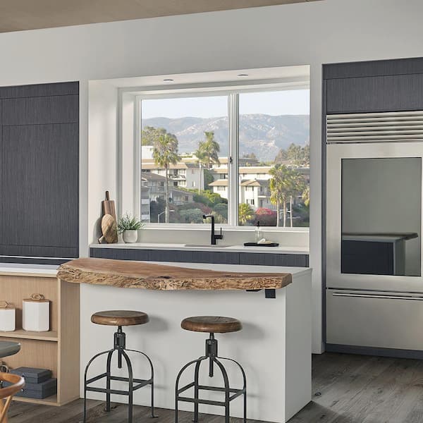 Premium WX 35.5 in. W x 23.5 in H XO Left-Handed White Vinyl, ProSolar Shade Low E Argon Glass, Slider Window
