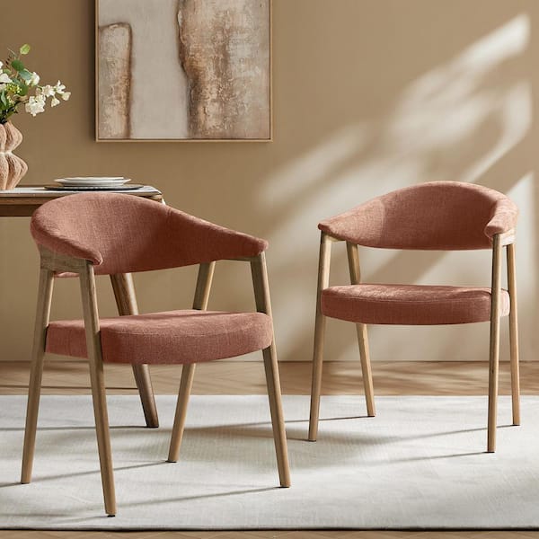JAYDEN CREATION Elisa Coral Polyester Mid-Century Modern Dinning