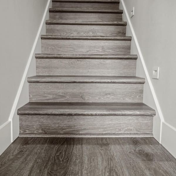 Modin LVP Sutton Base 1.6 in. T x 4.5 in. W x 48 in. L Vinyl Round Stair Nosing