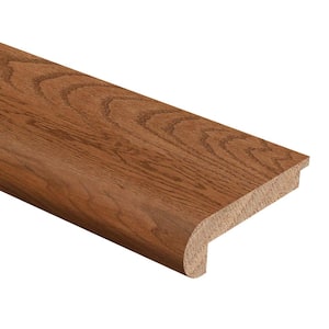 Natural Oak Parquet Cherry 5/16 in. Thick x 2-3/4 in. Wide x 94 in. Length Hardwood Stair Nose Molding Flush