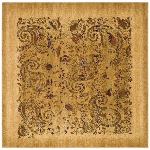 SAFAVIEH Lyndhurst Beige/Multi 4 ft. x 4 ft. Square Border Area Rug