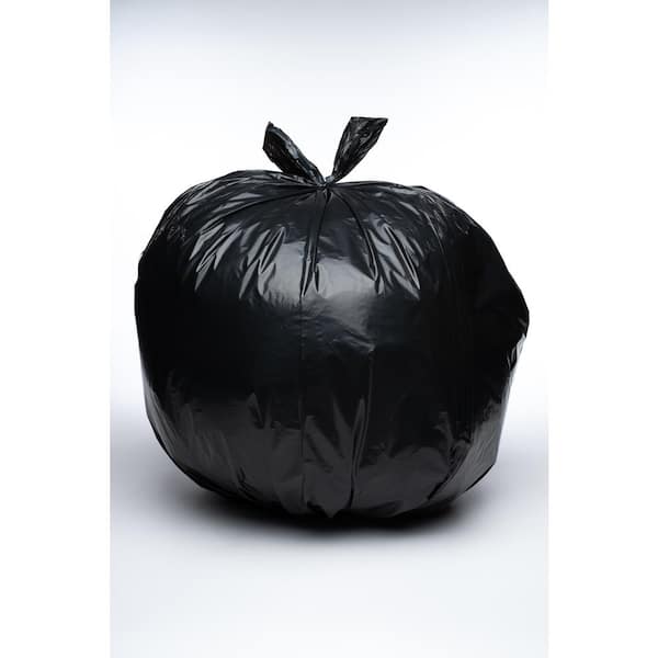 Iron Hold 40-Count 55 Gal Clean-Up Black Trash Bags with Twist Ties -  1372533