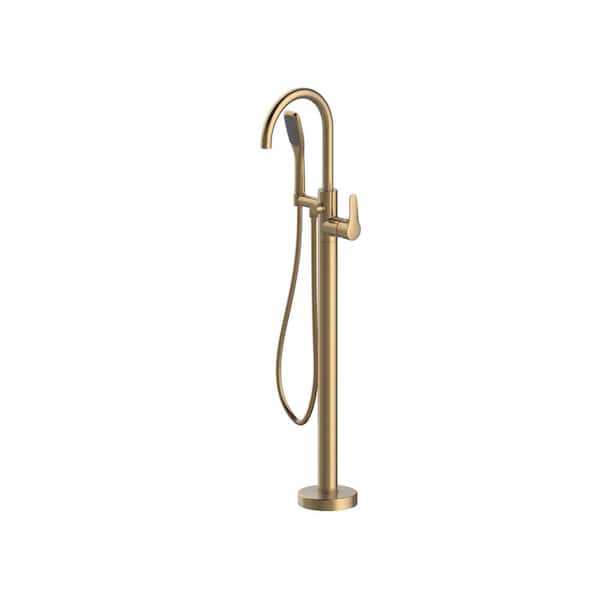 JACUZZI Single-Handle Freestanding Tub Faucet in Brushed Bronze