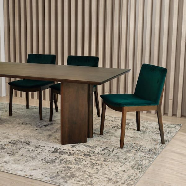 Ashcroft Furniture Co Kairi 86.6 in. Japandi Style Solid Wood 4