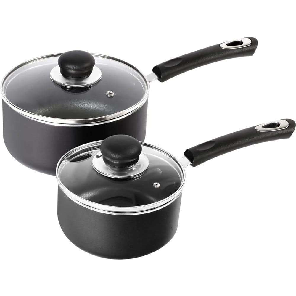 Premium Series 1 qt. and 2 qt. Multipurpose Set Aluminum Nonstick Sauce Pan