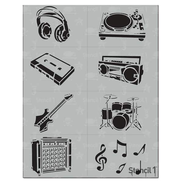 Stencil1 Music Stencil (8-Pack)