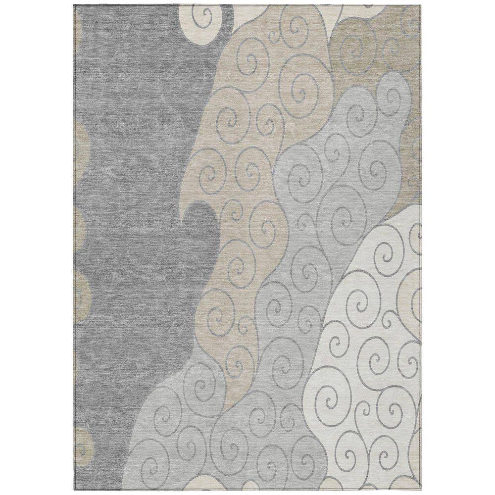 Chantille Machine Washable Indoor/Outdoor Abstract ACN2464 Silver 10 ft. x 14 ft. Area Rug price history on PriceWatchPro